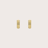 Gold Texture Hoops