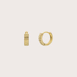 Gold Texture Hoops