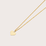 Gold Heart Pendant Necklace