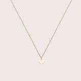 Gold Heart Pendant Necklace