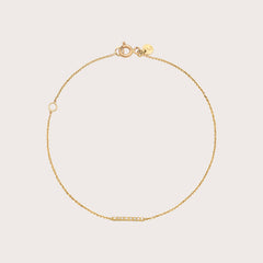 Bar Bracelet with Gemstones