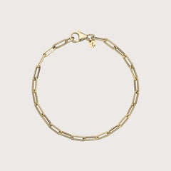 Gold Paperclip Bracelet