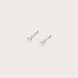 Silver Mini Heart Studs