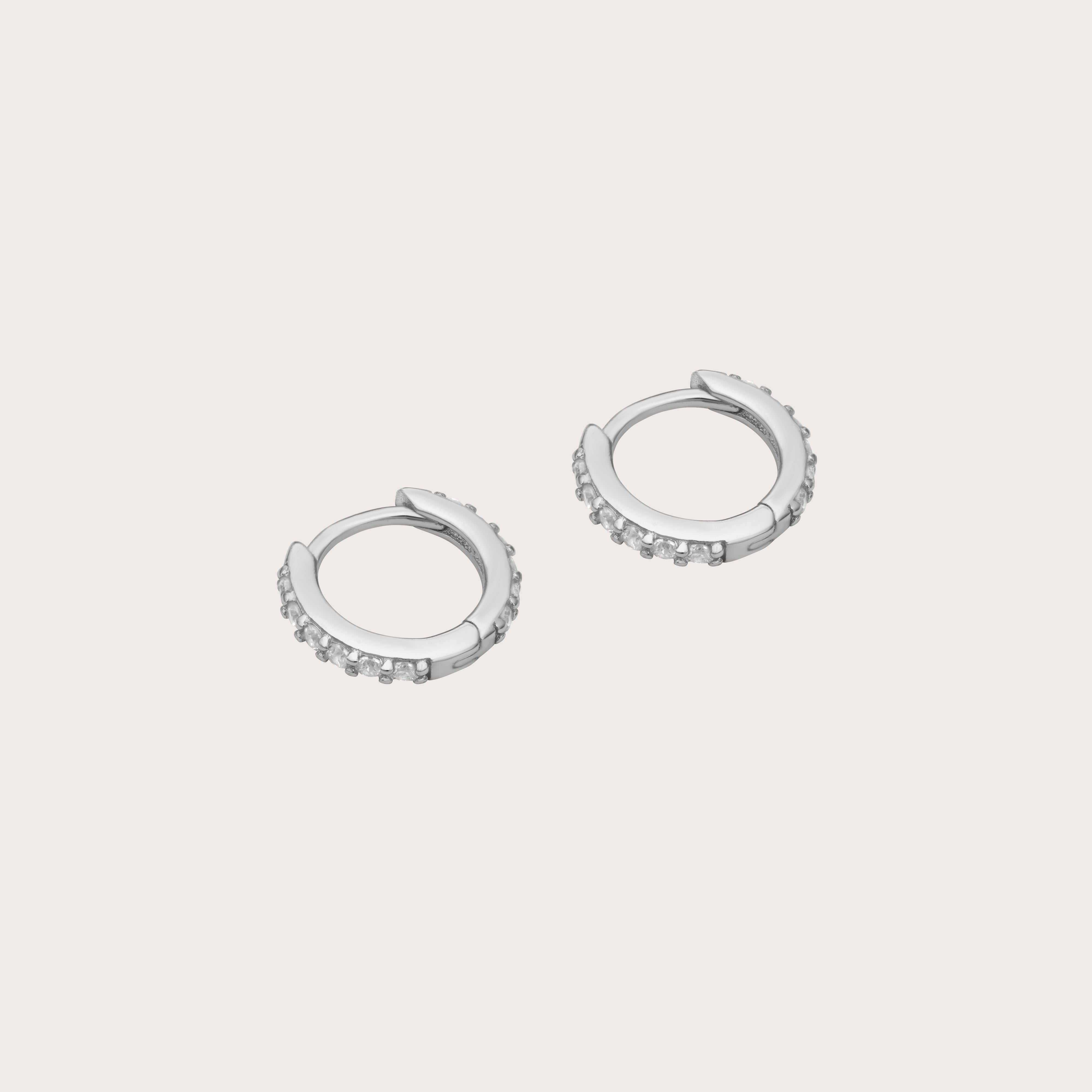 Round Huggies with Gemstones