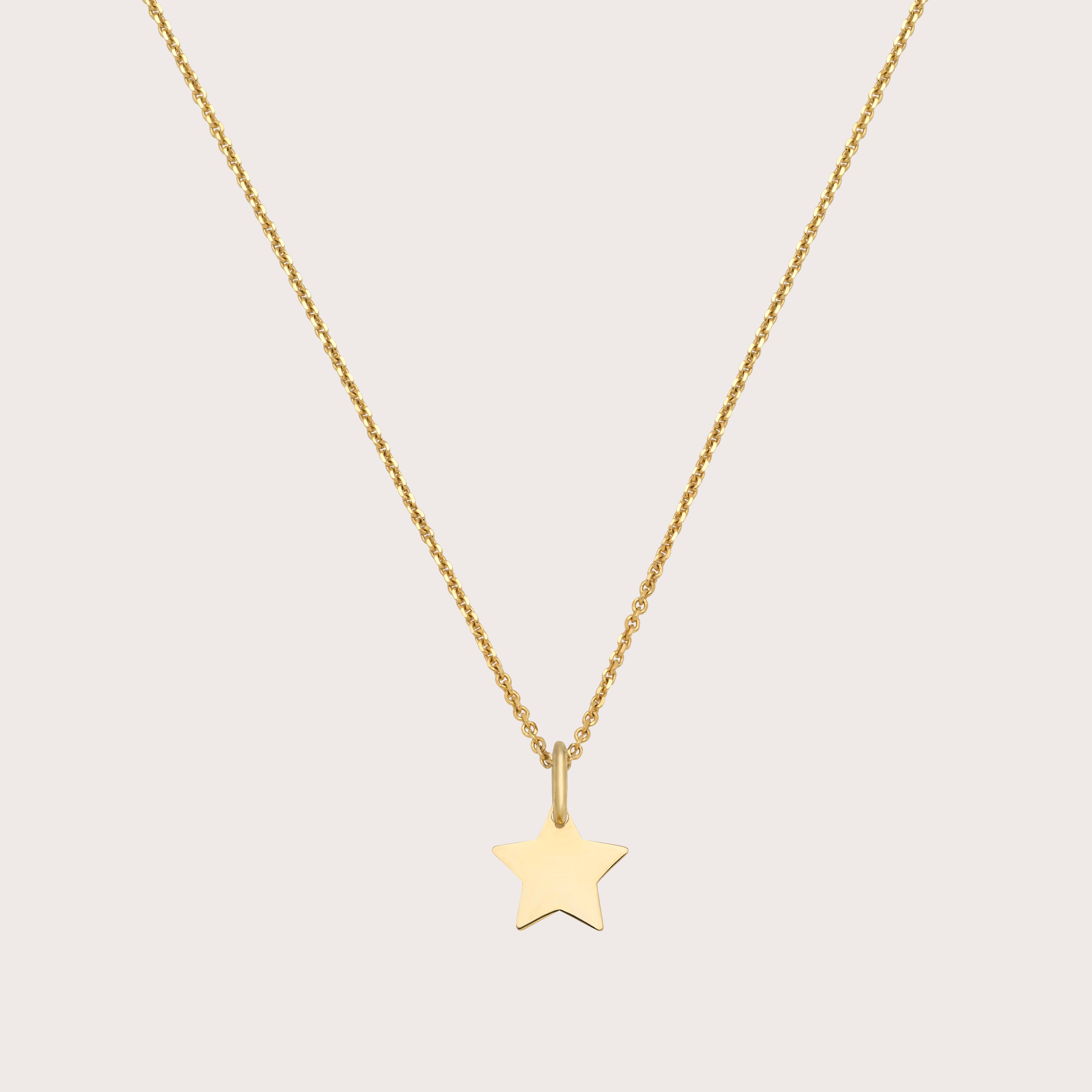 Gold Star Pendant Necklace – Mojave Jewellery - Main Image