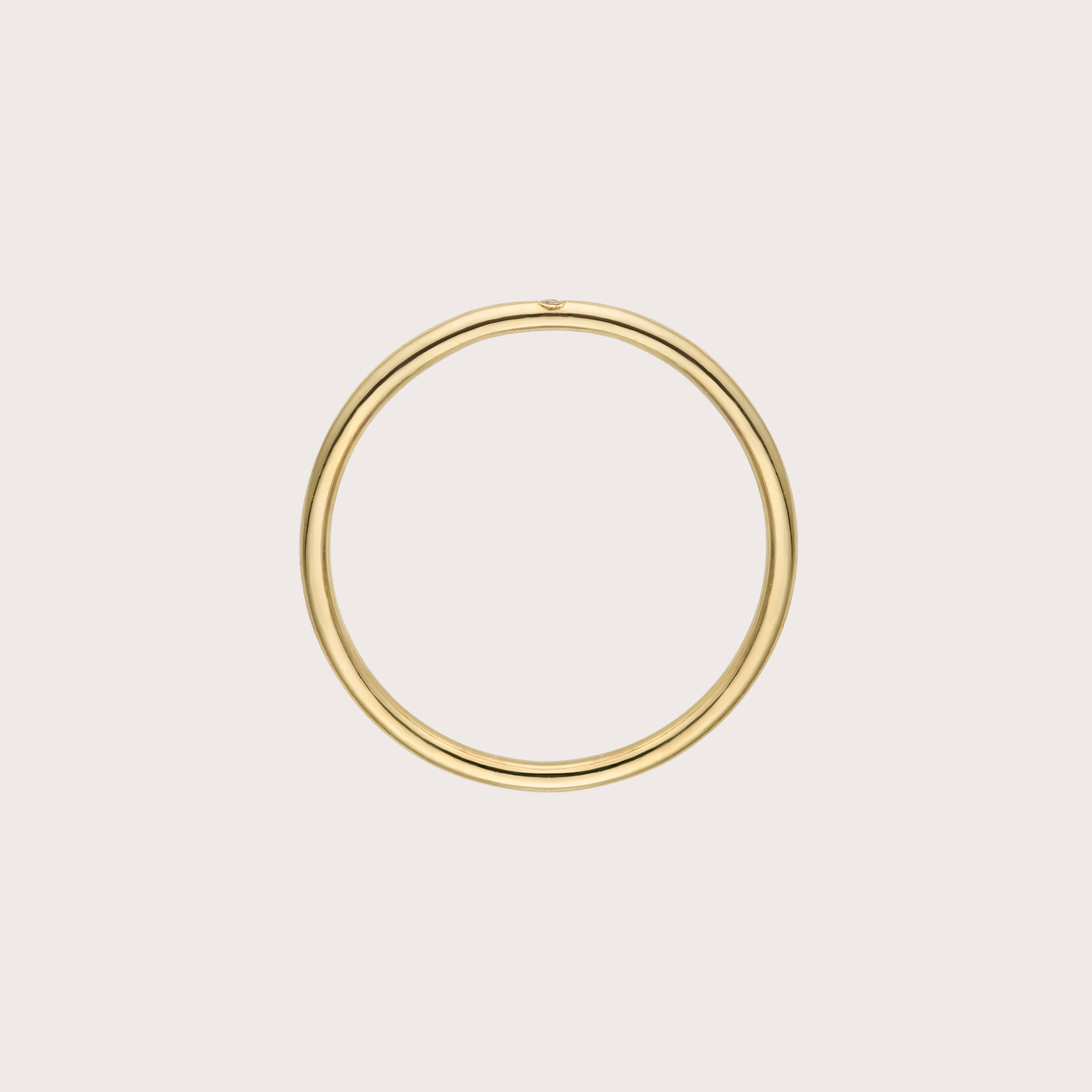 Stacking Ring with Single Stone