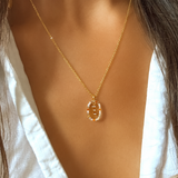 925 Sterling Silver, Letter Necklace – Minimalist Initial Pendant, Colourful Round Pendant